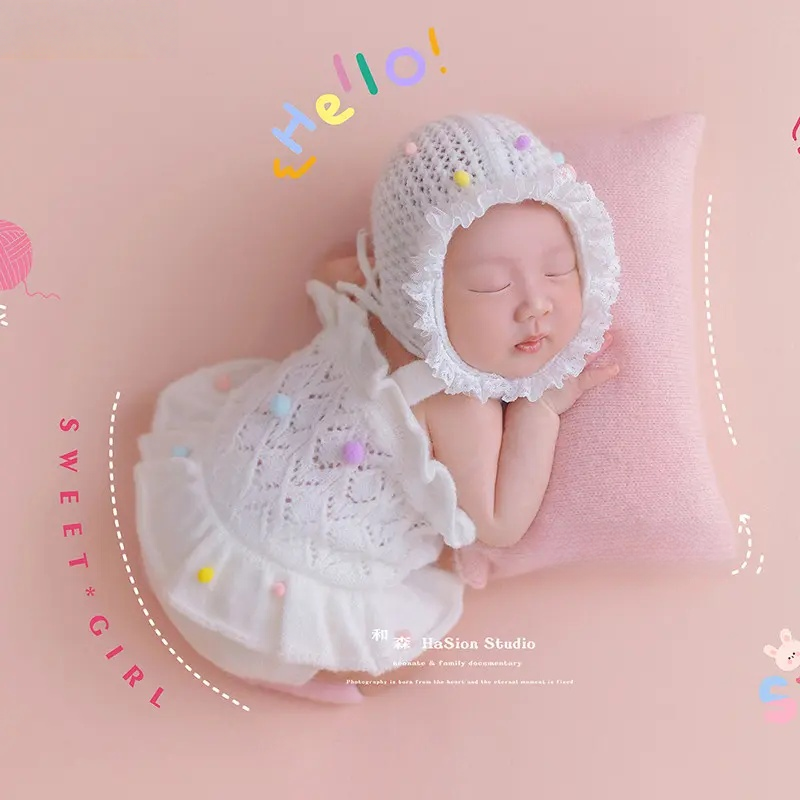 Colorful Knitting Balls Theme Set - Newborn Photography Props - Image 3